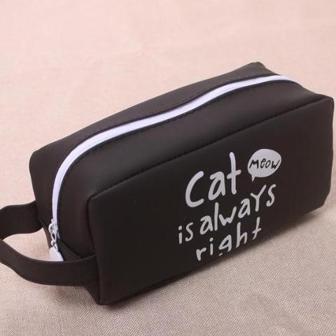 Cute Cat Pencil Case - "Cat is always right" Style
