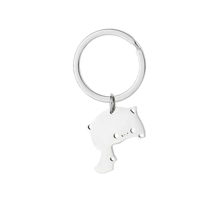 Double Cat Lover Keychain