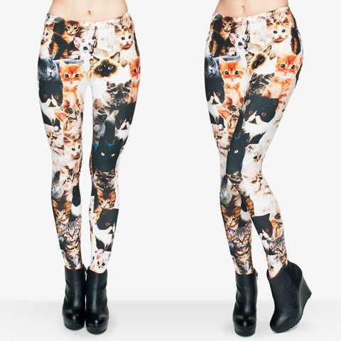Cute Crowded Cat Leggings