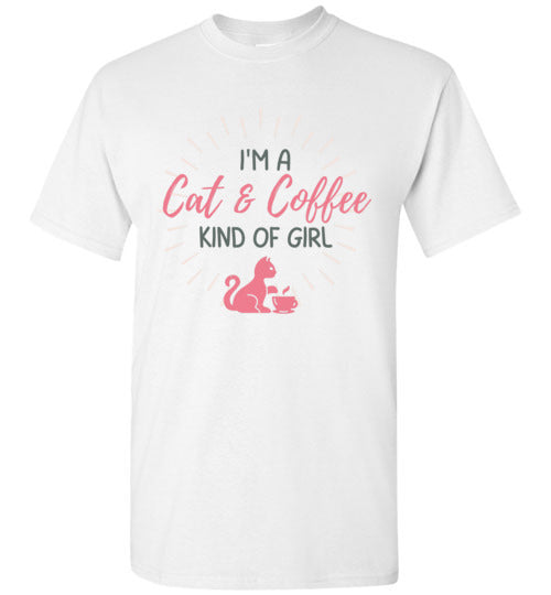 Cat and Coffee Gal T-Shirt