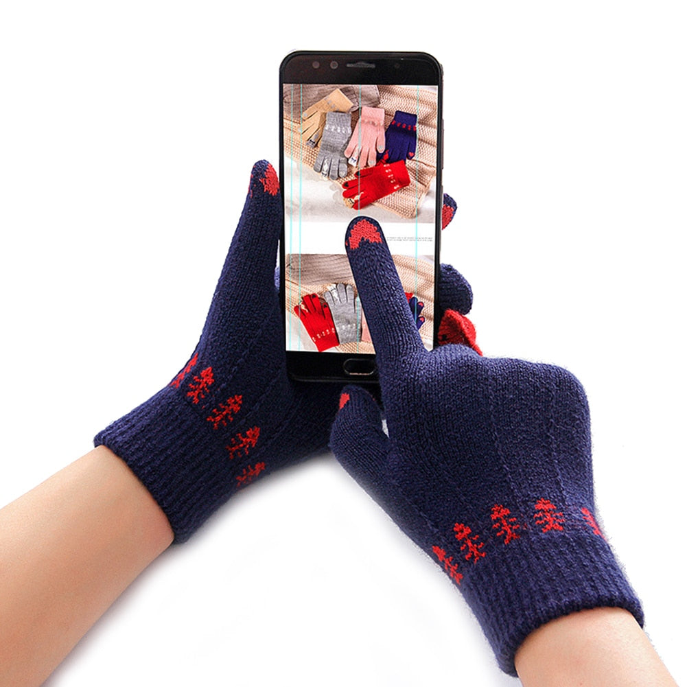 Winter Knitted Touchscreen Gloves