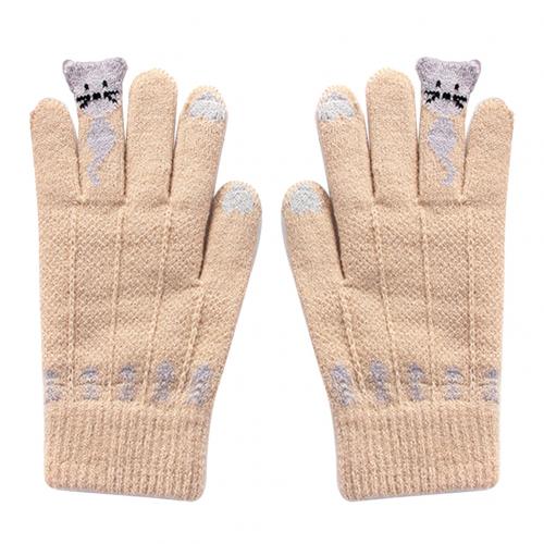Winter Knitted Touchscreen Gloves