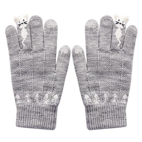 Winter Knitted Touchscreen Gloves