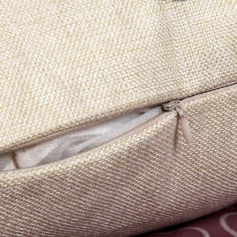 Closeup of Zipper from Cat Face Pillowcase