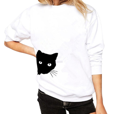 Peeking Cat Sweatshirt