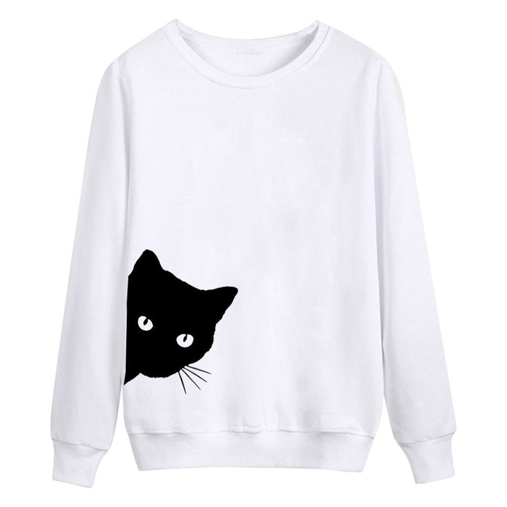 Peeking Cat Sweatshirt