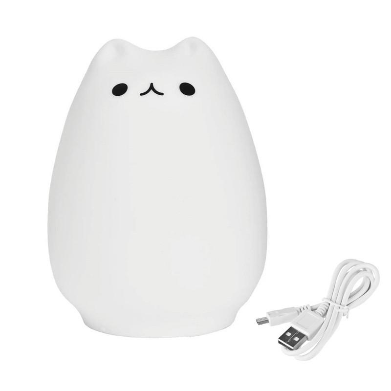 Colorful Cat LED Night Light for Children