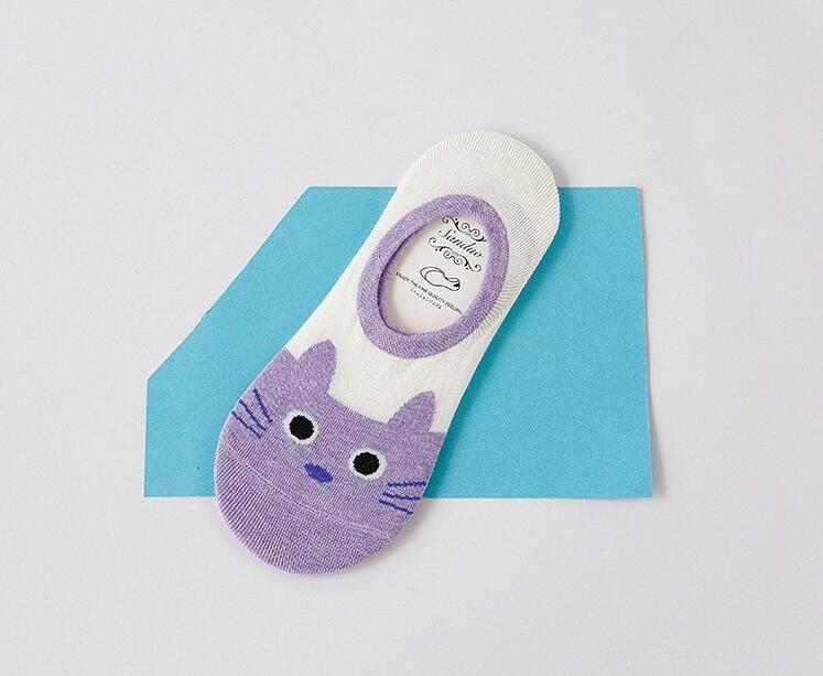 Cute Cat Boat Socks for Women
