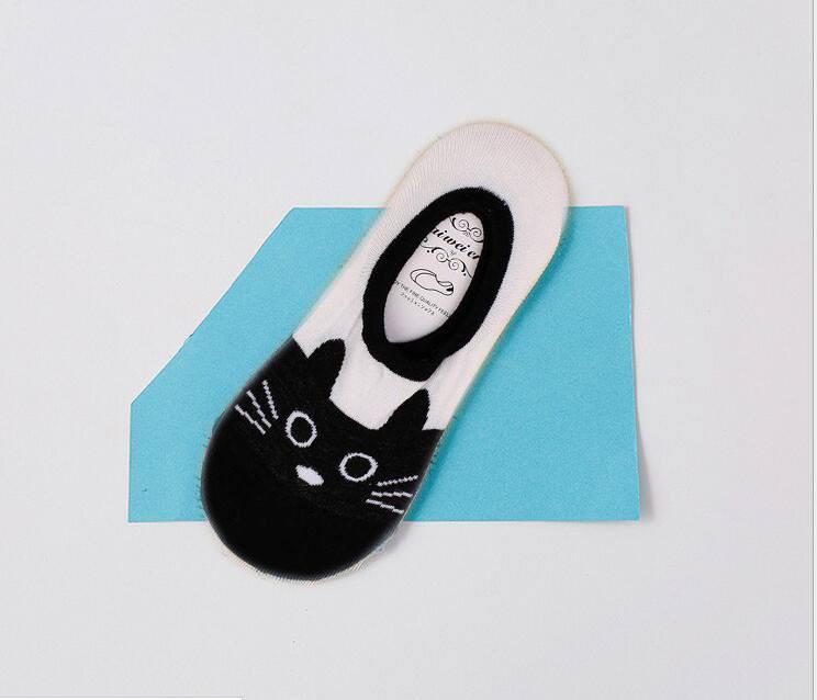 Black Cat Boat Socks 
