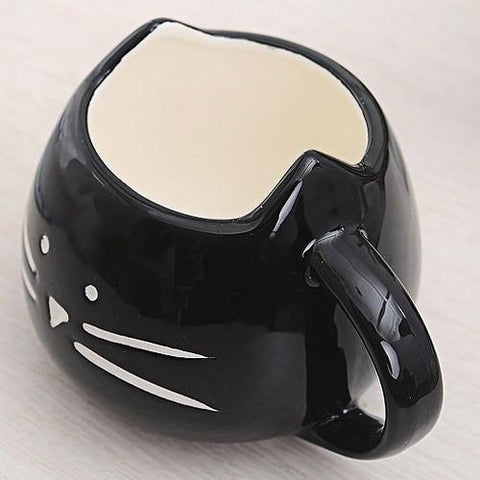 Meow Cat Mug in Black
