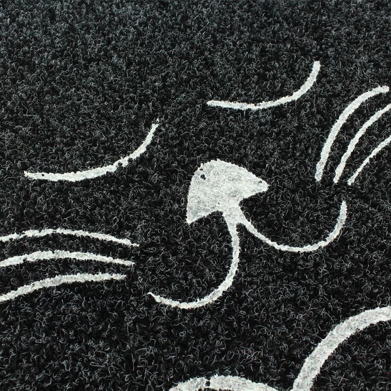 Close up of Sleepy Cat Face Home Mat