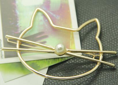 cat hair pin gold edition