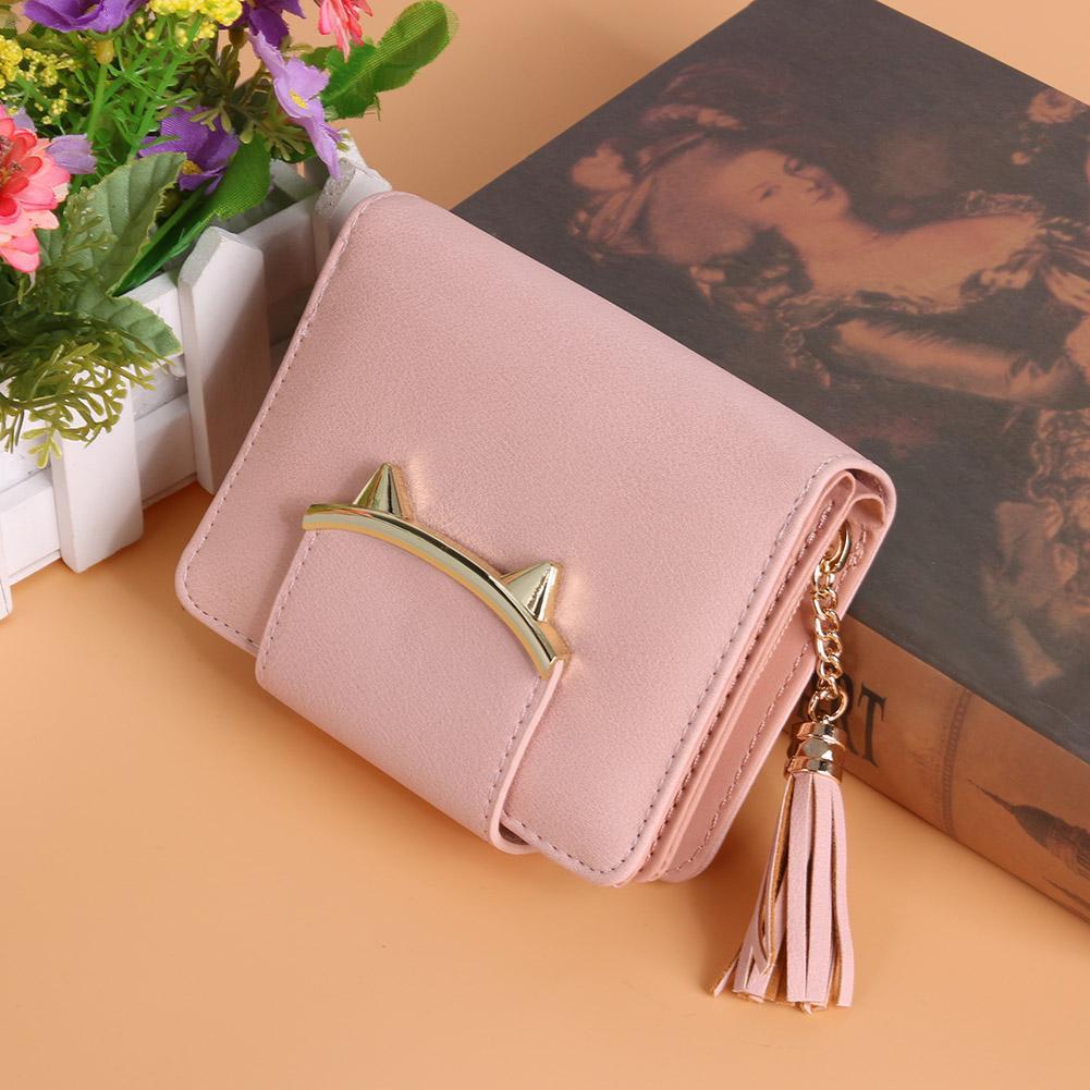 Luxury Cat Ear Leather Wallet