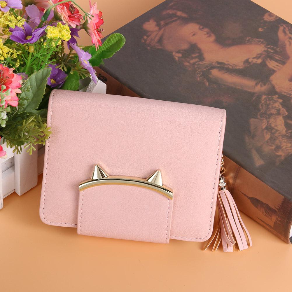 Luxury Cat Ear Leather Wallet