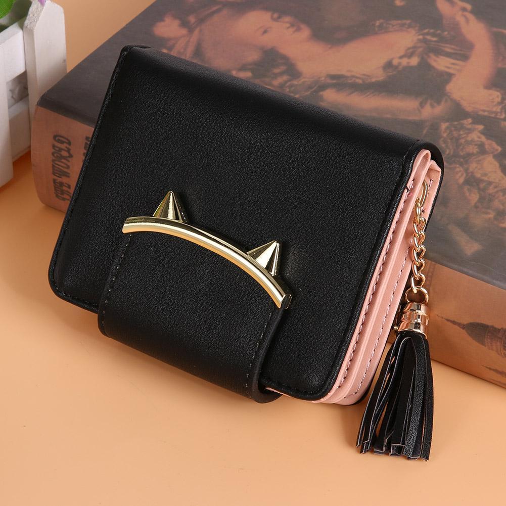 Luxury Cat Ear Leather Wallet