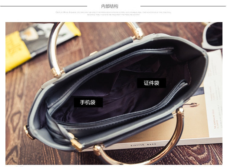 Cat Whiskers Wings Leather Handbag