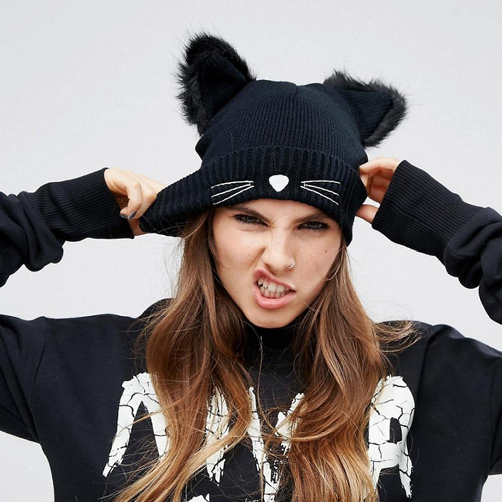 Fuzzy Cat Ear Beanie - Catify.co