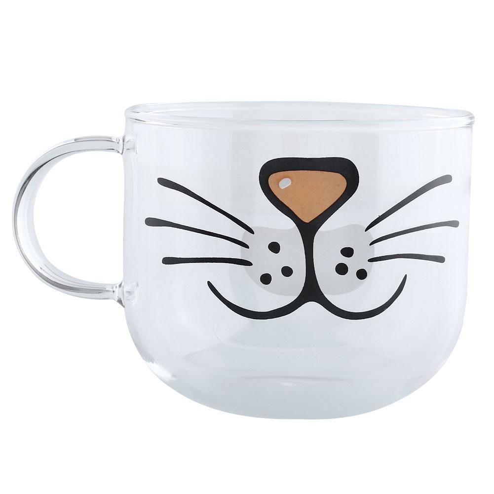 Cat Whiskers Cup Front View - White Background