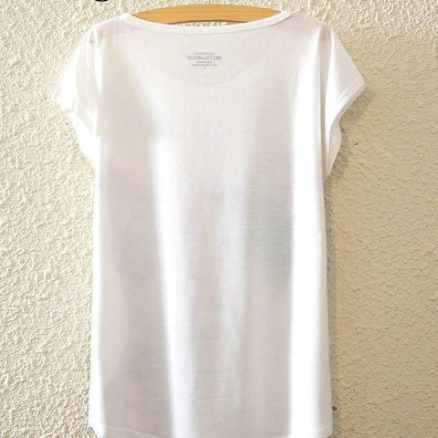 Artsy Cat Print T-Shirt