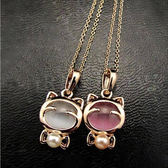Golden Cat Necklace - Catify.co