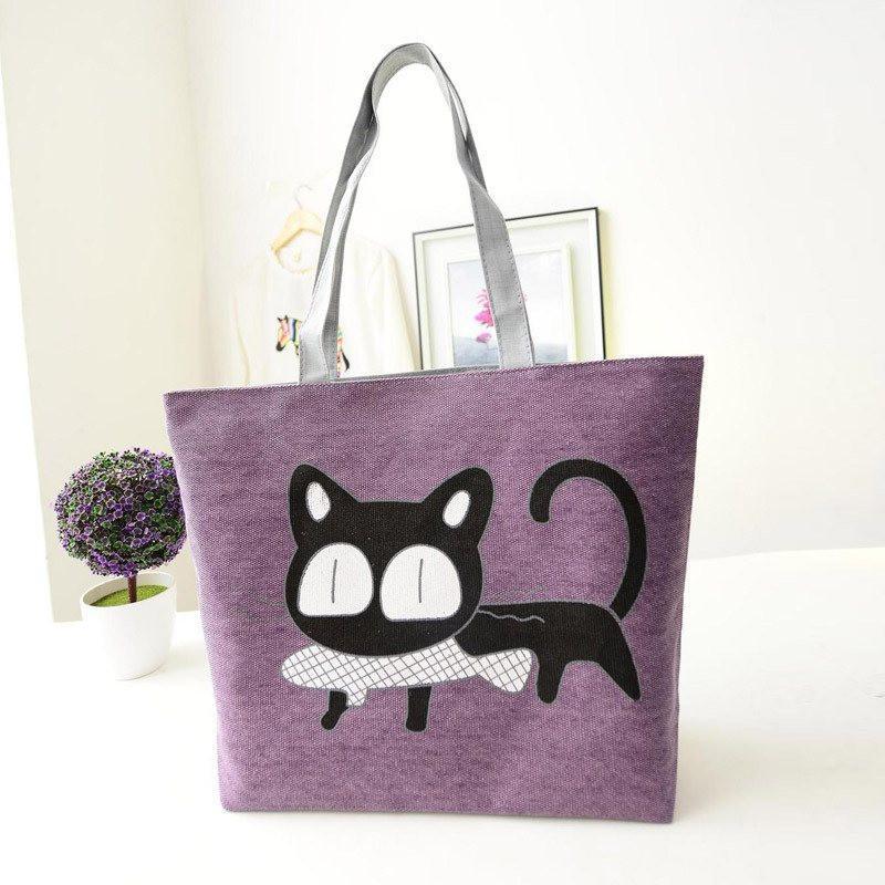 Canvas Cat Handbag - Catify.co