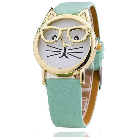 Cat With Glasses Wristwatch