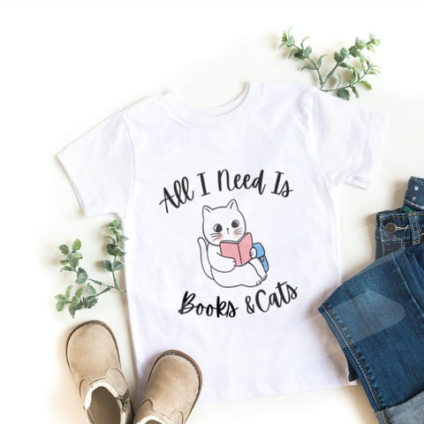 All I Need is Books & Cats Shirt