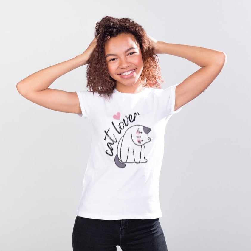 Cat Lover Tilted Kitty T-Shirt