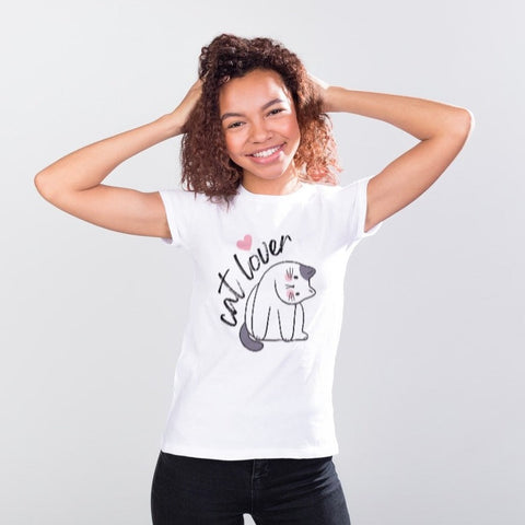 Cat Lover Tilted Kitty T-Shirt