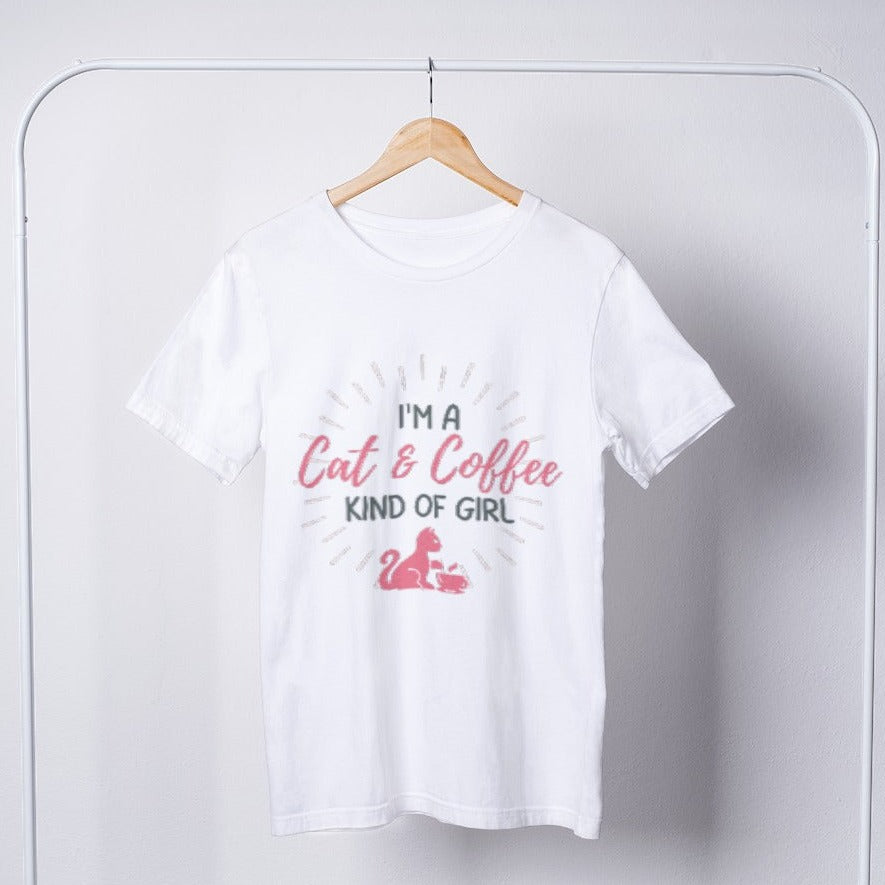 Cat and Coffee Gal T-Shirt